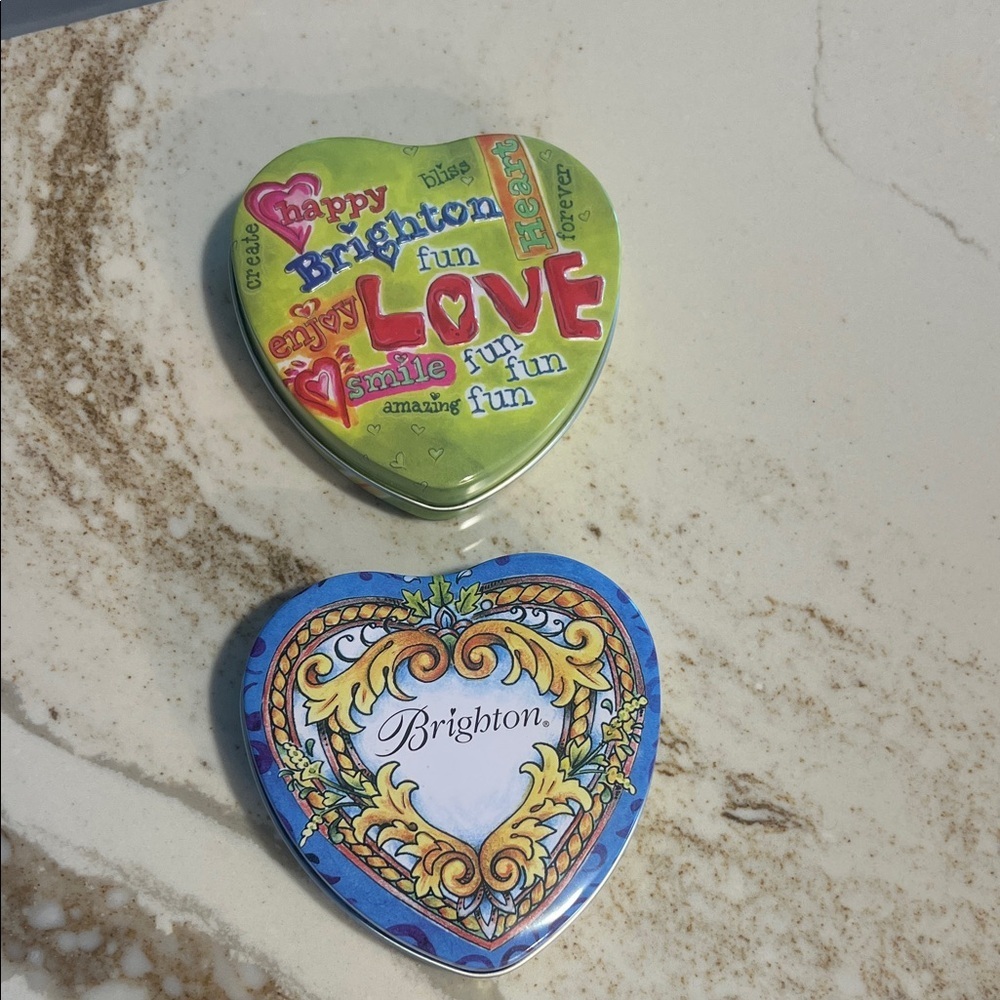 Brighton Colorful Heart Tins Set
